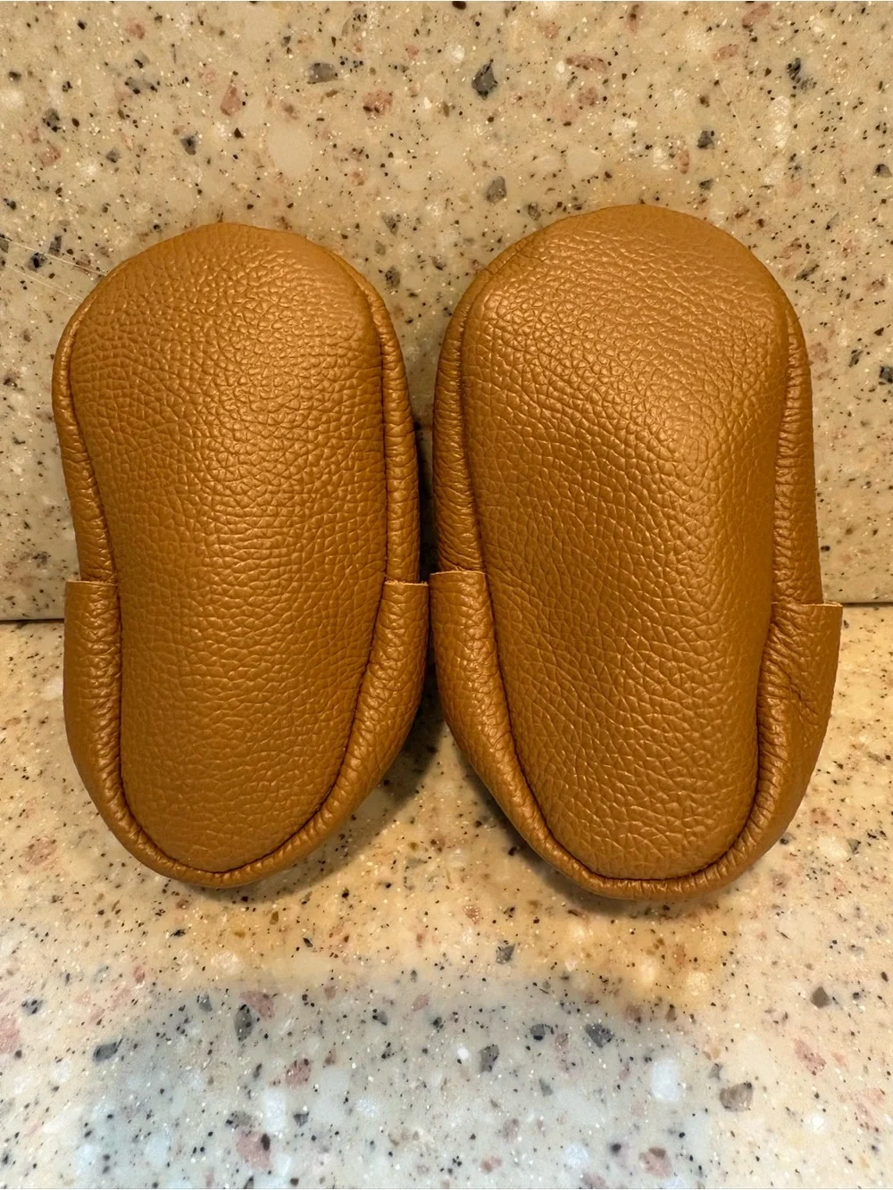 Bird Rock Baby Gingersnap Leather Fringeless Moccasins for Babies, Size 4